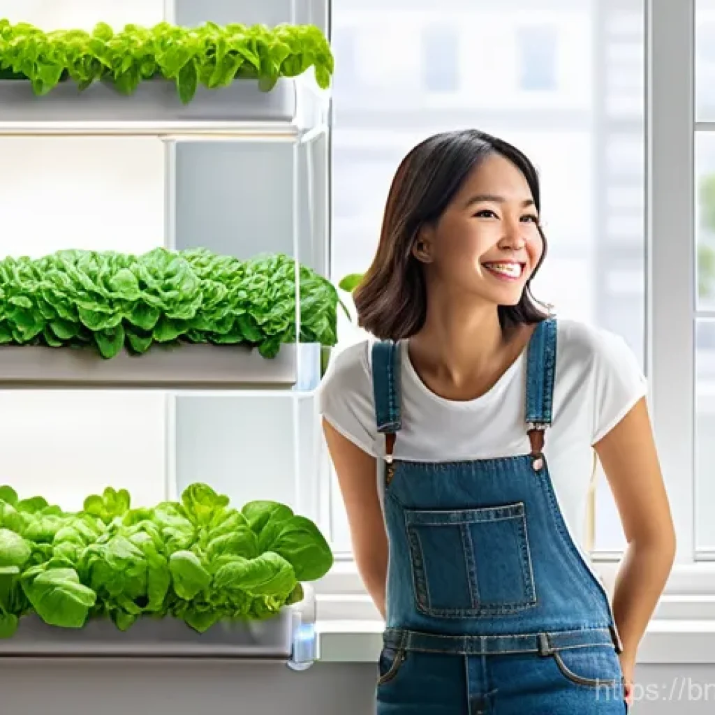수경재배 식물 추천 - **Prompt 1: Modern Home Hydroponic Garden**
"A bright, serene indoor scene featuring a compact, ...