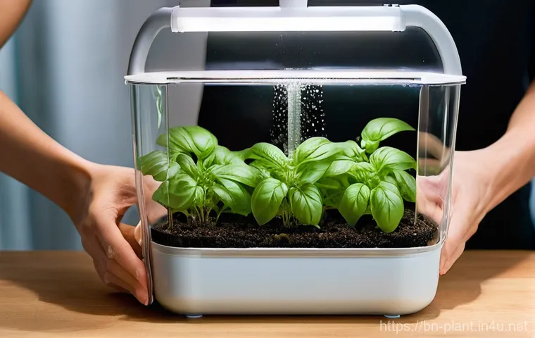 수경재배 식물 추천 - **Prompt 1: Modern Home Hydroponic Garden**
    "A bright, serene indoor scene featuring a compact, ...